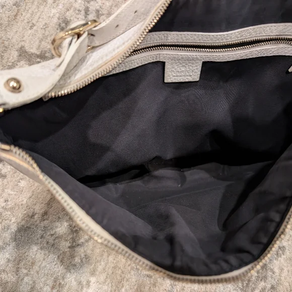 Gucci Sherry Vintage White Leather Hobo Bag - Picture 7 of 13